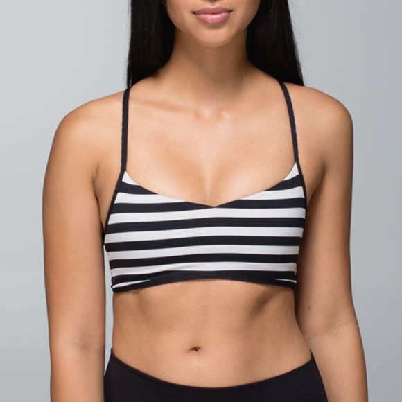 lululemon athletica Tops - LULULEMON Hot Spell Striped Bra NWT 1297